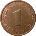 ФРГ 1 пфенниг 1986 год (G)