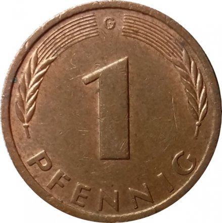 ФРГ 1 пфенниг 1986 год (G)