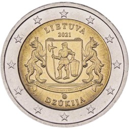 Литва 2 евро 2021 год - Литовские этнографические регионы - Дзукия