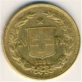 Швейцария 20 франков 1895 год
