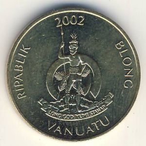 Вануату 2 вату 2002 год - Океаническая раковина