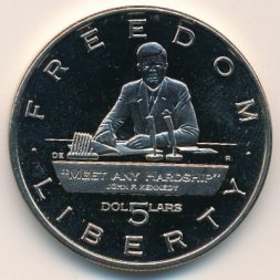 Маршалловы острова 5 долларов 1995 год