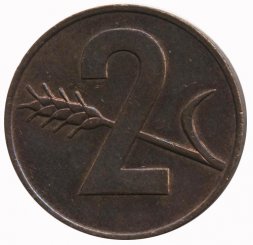 Швейцария 2 раппена 1970 год