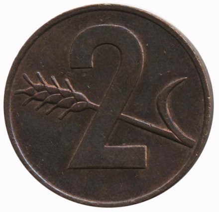 Швейцария 2 раппена 1970 год