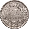 Швейцария 1/2 франка 2009 год
