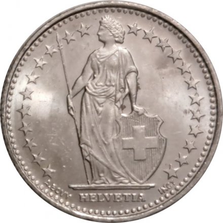 Швейцария 1/2 франка 2009 год