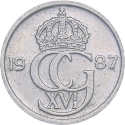Швеция 10 эре 1987 год - Король Карл XVI Густав