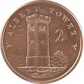 Остров Мэн 2 пенса 2015 год (отметка &quot;AB&quot; на реверсе)