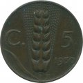 Италия 5 чентезимо 1930 год