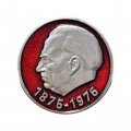 Значок ГДР. Вильгельм Пик 1876-1976