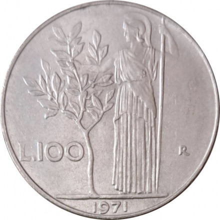 Италия 100 лир 1971 год