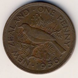 Новая Зеландия 1 пенни 1956 год