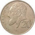 Кипр 20 центов 1991 год - Зенон Китийский