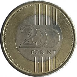 Венгрия 200 форинтов 2010 год