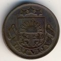 Латвия 2 сантима 1922 год
