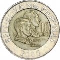 Филиппины 10 песо 2006 год - Мабини и Бонифасио