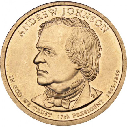 США 1 доллар 2011 год - Эндрю Джонсон (D)
