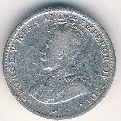 Цейлон 10 центов 1917 год