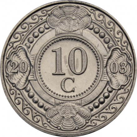 Антильские острова 10 центов 2003 год