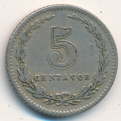 Аргентина 5 сентаво 1922 год