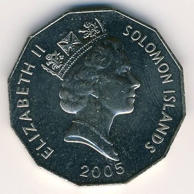 Соломоновы острова 50 центов 2005 год - Герб