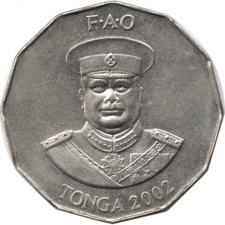 Тонга 50 сенити 2002 год