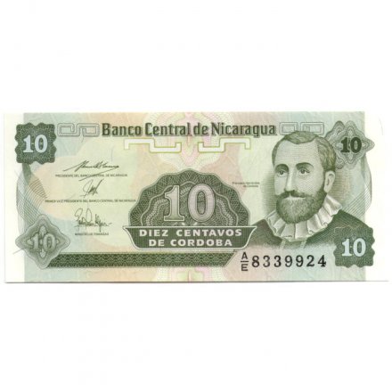 Никарагуа 10 сентаво 1991 год - UNC
