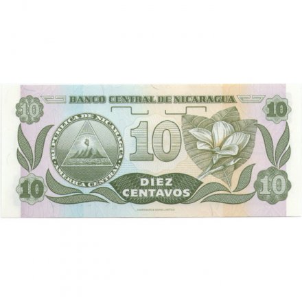 Никарагуа 10 сентаво 1991 год - UNC