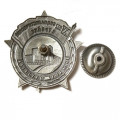 Знак &quot;Лучшему ударнику&quot; (XV лет Социалистической стройке) копия