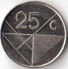 Монета Аруба 25 центов 2003 год