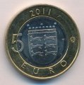 Финляндия 5 евро 2011 год - Исторические регионы Финляндии. Остроботния