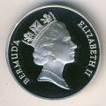 Бермудские острова 2 доллара 1991 год - Пятнистый колючий омар