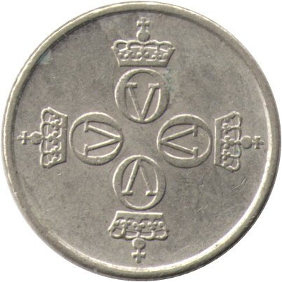 Норвегия 25 эре 1976 год - Король Улаф V