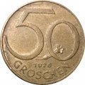 Австрия 50 грошей 1976 год