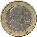 Австрия 1 евро 2002 год - Моцарт