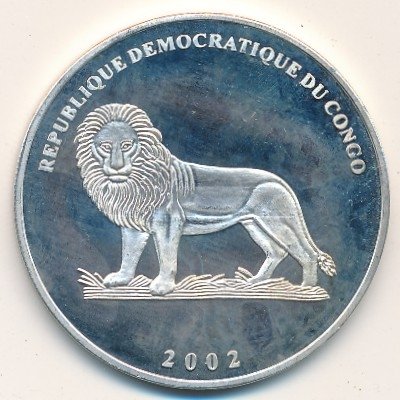 Конго 10 франков 2002 год