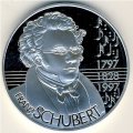 Австрия 25 экю 1997 год - 200 лет со дня рождения Франца Шуберта