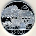 Австрия 25 экю 1997 год - 200 лет со дня рождения Франца Шуберта