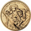 США 1 доллар 2025 год - Американские инновации - Космический центр имени Линдона Джонсона в Техасе (D)