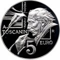 Сан-Марино 5 евро 2007 год - 50 лет со дня смерти Артуро Тосканини
