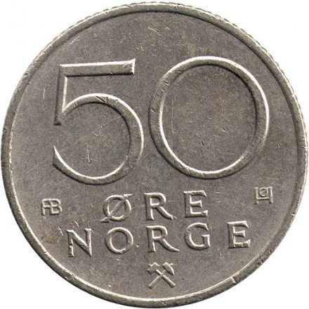 Норвегия 50 эре 1979 год