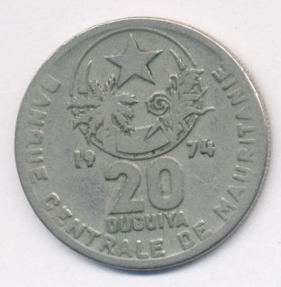 Мавритания 20 угий 1974 год
