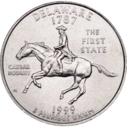 США 25 центов 1999 год - Штат Делавэр (D)