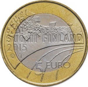 Финляндия 5 евро 2015 год - Спорт - Фигурное катание