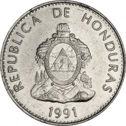 Гондурас 50 сентаво 1991 год