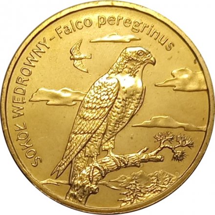 Польша 2 злотых 2008 год - Сапсан
