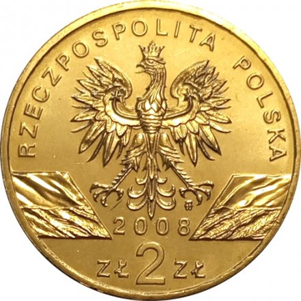 Польша 2 злотых 2008 год - Сапсан