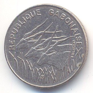 Габон 100 франков 1985 год