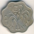 Свазиленд 10 центов 1974 год