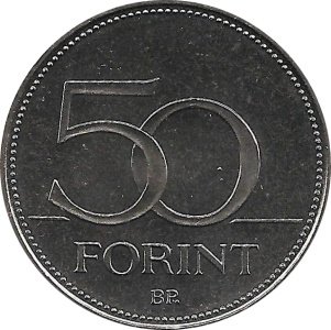 Венгрия 50 форинтов 2016 год - 70 лет форинту